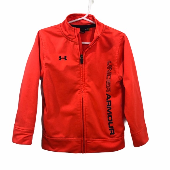 Under Armour Other - Under Armour Full Zip Jacket Orange Polyester 4T
